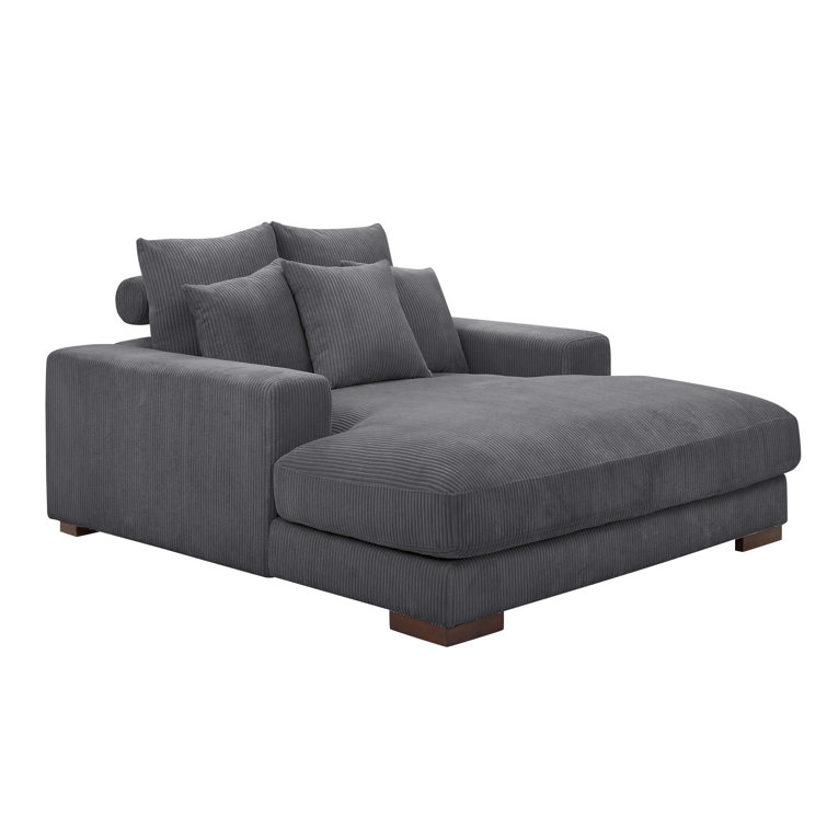 Round double chaise cheap lounge